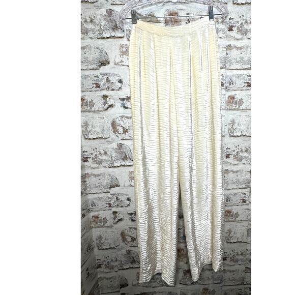 Vintage Giorgio Armani Vestimenta Spa silk blend Textured Trousers size 42 - Picture 6 of 9